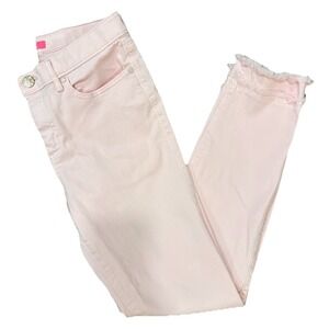 Lilly Pulitzer South Ocean High Rise Jeans Calla Lilly Pink - Size 8 Women's